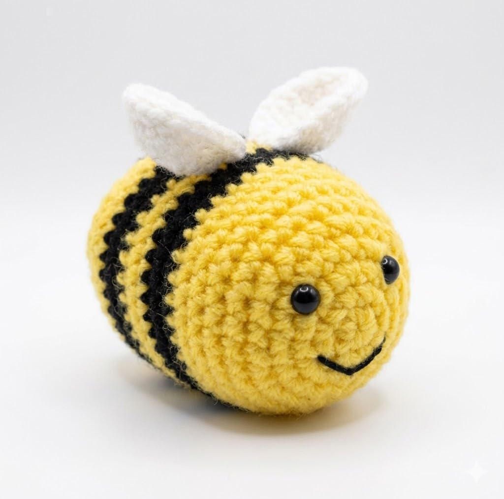 Buy LA FLORISTA Handmade Crochet Honey Bee Soft Toy for Nursery